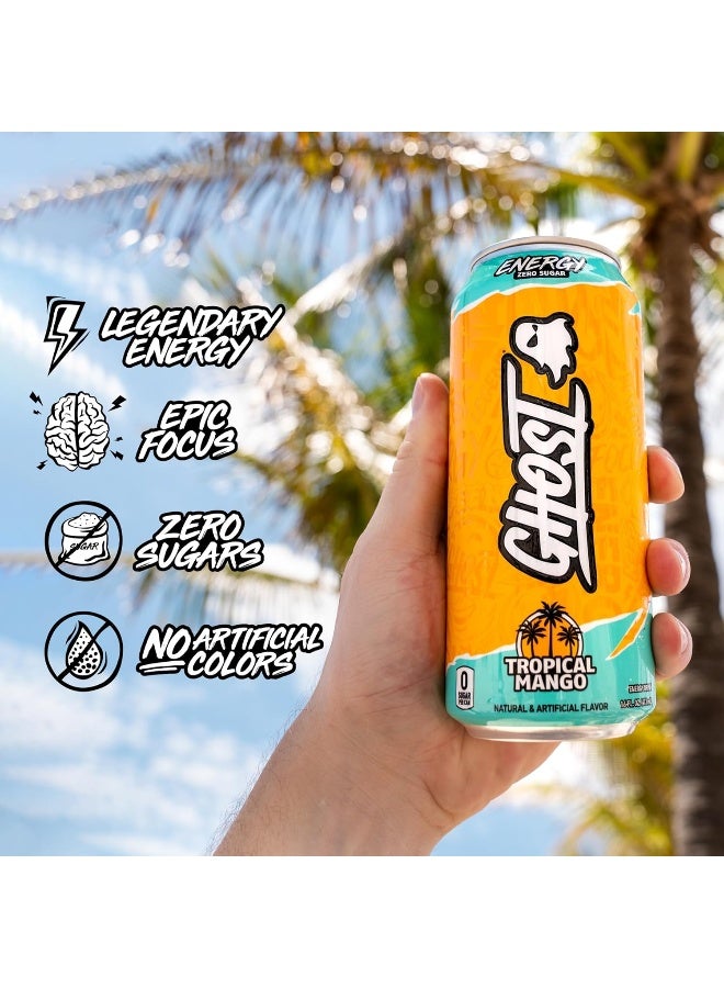 Ghost مشروب الطاقة خالي من السكر GHOST ENERGY - مانجو استوائي - Image 4